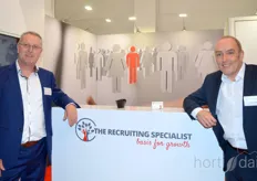 Frans Neijenhuis and Johan Ekers of The Recruiting Specialist stood in the busy hall 1.2.